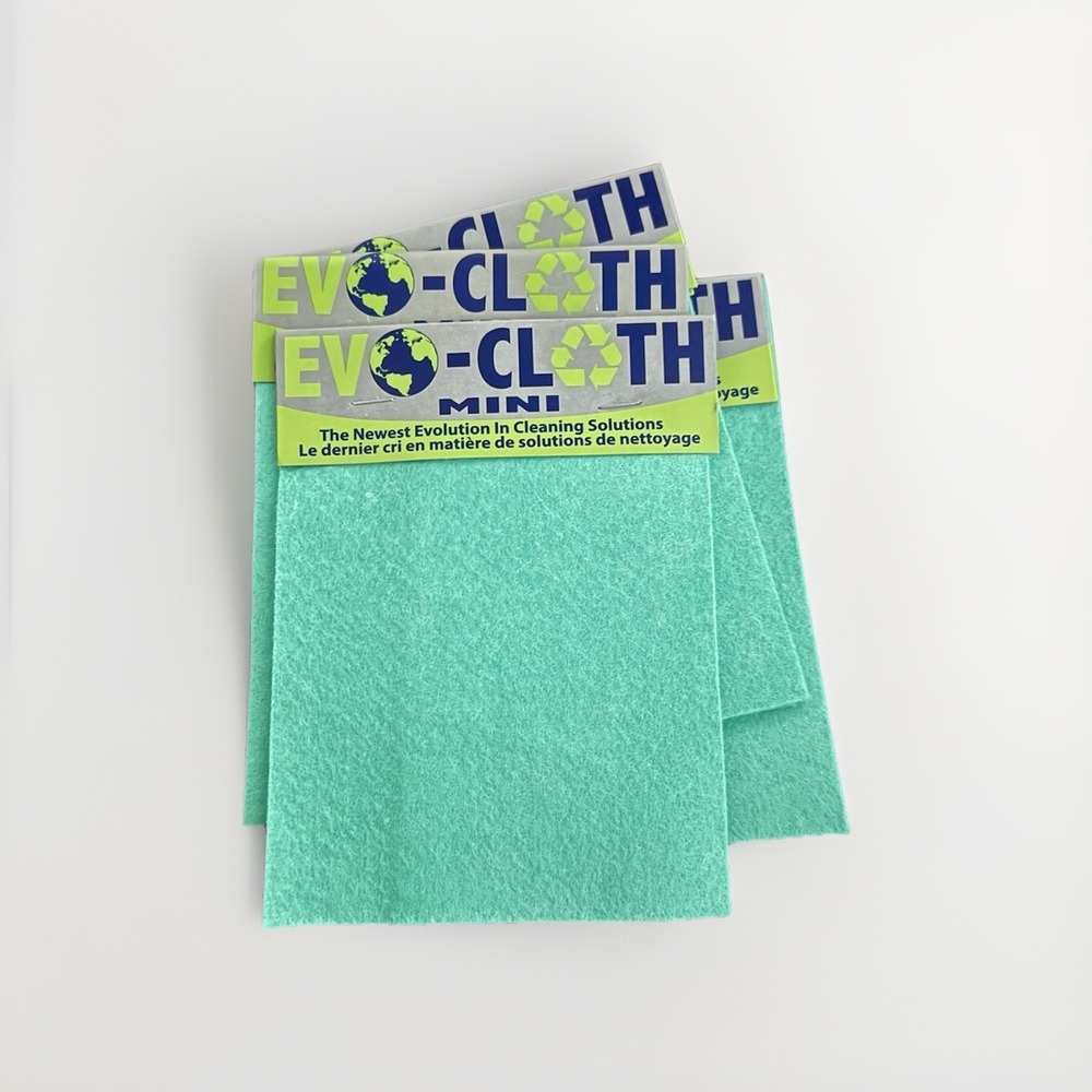 5-Pack Evo-Cloth Mini Cleaning Solution Super Absorbent Reusable & Eco-Friendly